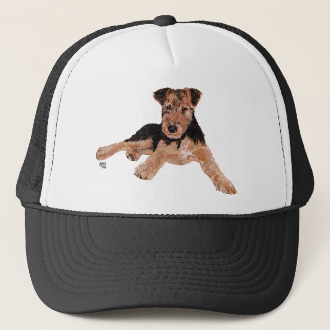 Gorra De Camionero Airedale / Welsh Terrier Puppy (Anverso)
