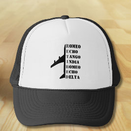 Gorra De Camionero Airplane Retired Nato Phonetic Alphabet Aviation