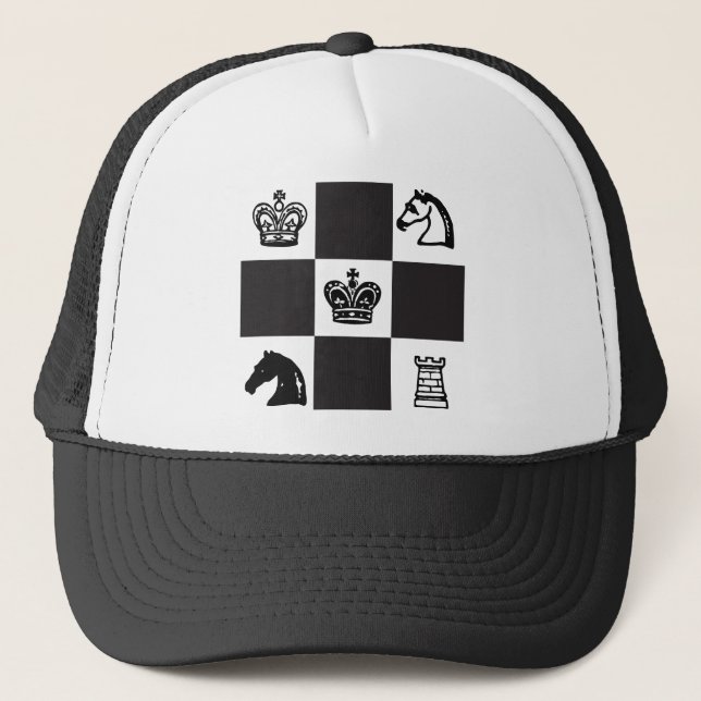 Gorra De Camionero Ajedrez (Anverso)