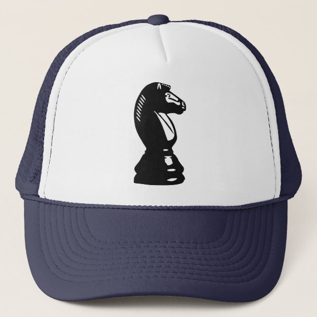 Gorra De Camionero Ajedrez - caballo (Anverso)