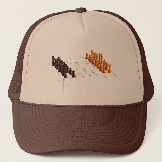 Gorra De Camionero Ajedrez del diseñador (Anverso)
