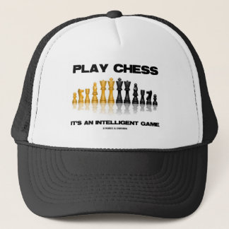 Gorra De Camionero Ajedrez del juego es un juego inteligente