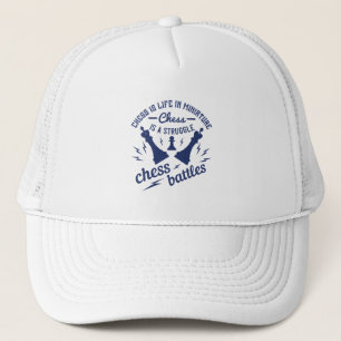 Gorra De Camionero Ajedrez - El ajedrez es vida en miniatura