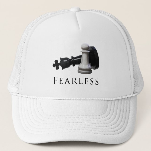 Gorra De Camionero Ajedrez sin miedo (Anverso)