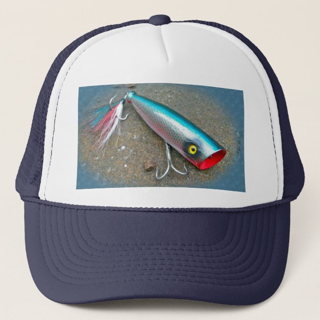 Gorra De Camionero AJS Saltwater Lure Popper Blue Dragon (Anverso)