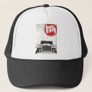 Gorra De Camionero AK10 apenado - rojo