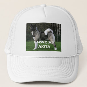 Gorra De Camionero akita pinto máscara negra amor total con foto