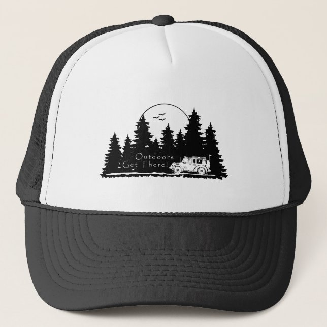 Gorra De Camionero Al Aire Libre, Llegar A 4X4 (Anverso)
