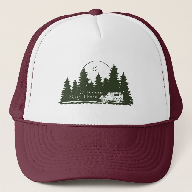 Gorra De Camionero Al Aire Libre, Llegar A 4X4 G (Anverso)