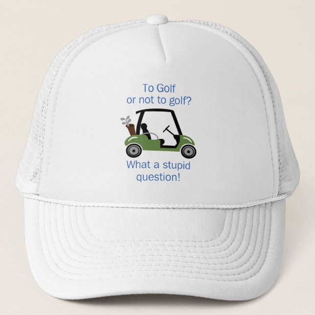 Gorra De Camionero Al golf o no (Anverso)