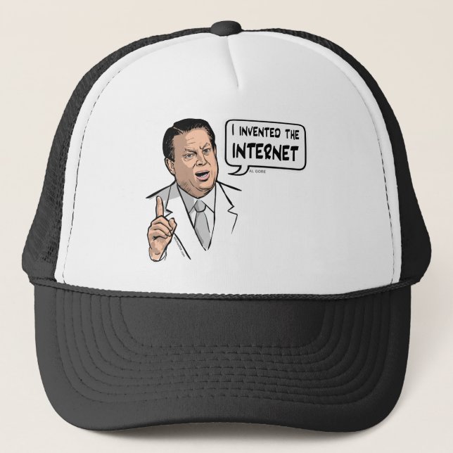 Gorra De Camionero Al Gore, inventé el Internet (Anverso)