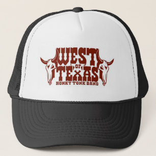 Gorra De Camionero Al oeste de la cabeza del buey de Tejas