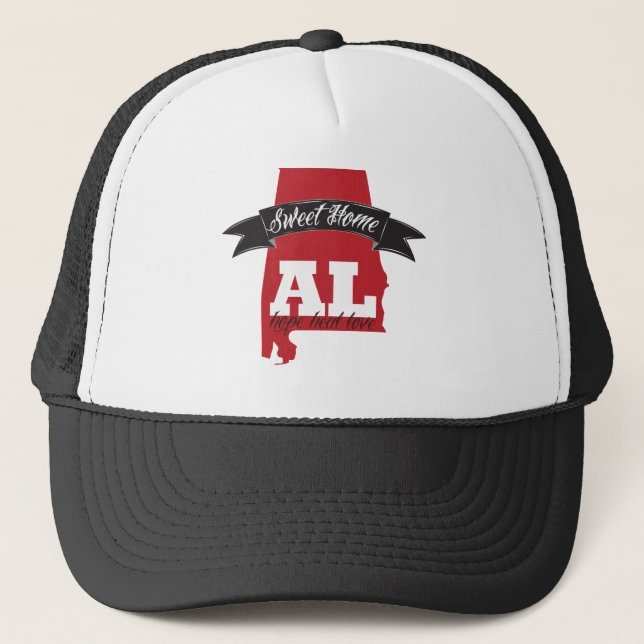 Gorra De Camionero Alabama casera dulce - ayuda (Anverso)