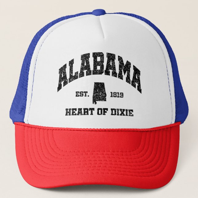 Gorra De Camionero Alabama, corazón de Dixie (Anverso)