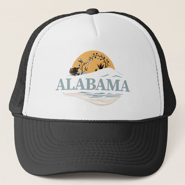 Gorra De Camionero Alabama Estados Unidos de América (Anverso)