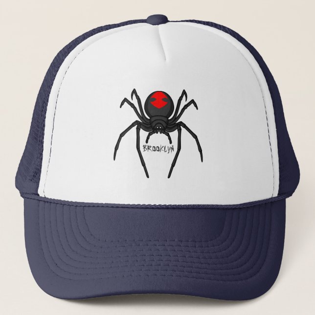 Gorra De Camionero Alarmante ilustracion personalizado de araña de vi (Anverso)