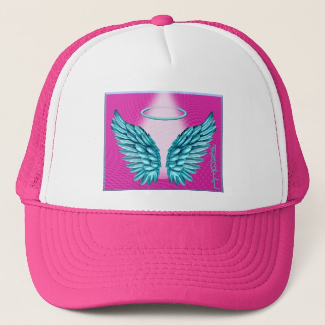 Gorra De Camionero "Alas angélicas e Halo soñadas" (Anverso)