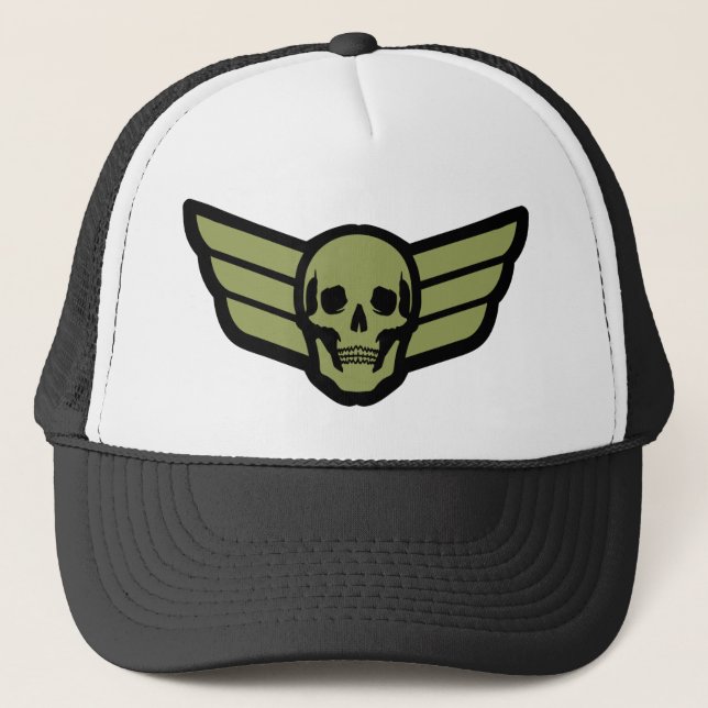 Gorra De Camionero Alas De Calavera (Anverso)