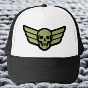 Gorra De Camionero Alas De Calavera