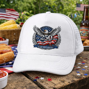 Gorra De Camionero Alas de Plata Patrióticas de la Libertad
