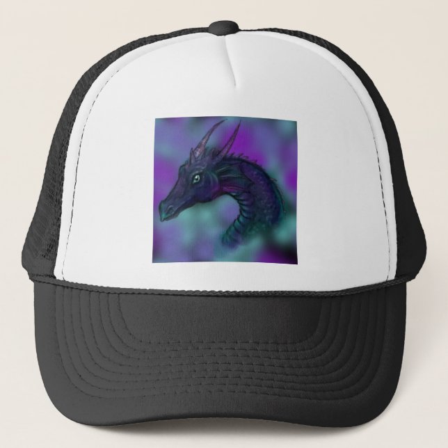 Gorra De Camionero Alas de vuelo azules de los dragones de Drake del (Anverso)