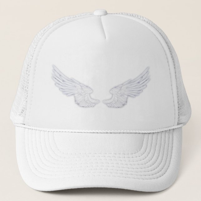 Gorra De Camionero Alas del Ángel Blanco Caído (Anverso)