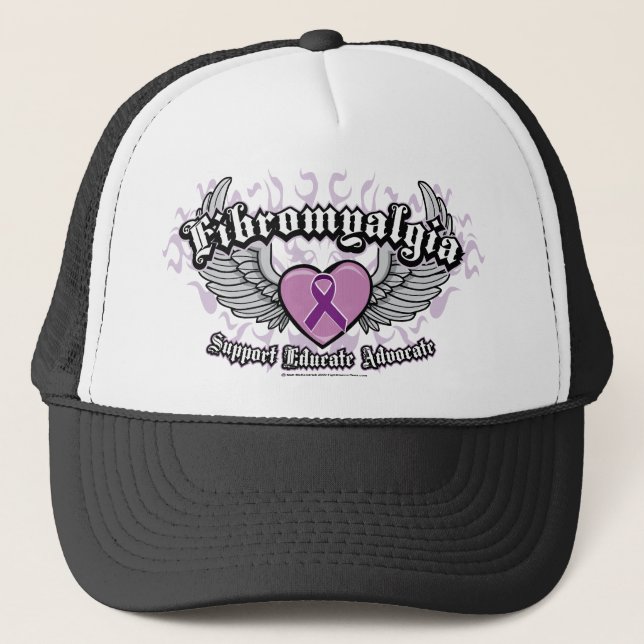 Gorra De Camionero Alas del Fibromyalgia (Anverso)