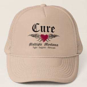 Gorra De Camionero Alas del tatuaje del mieloma múltiple de la