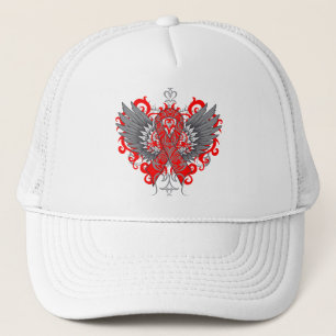 Gorra De Camionero Alas frescas de la conciencia de la enfermedad car