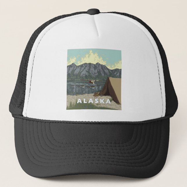 Gorra De Camionero Alaska Bush Plane Souvenirs (Anverso)