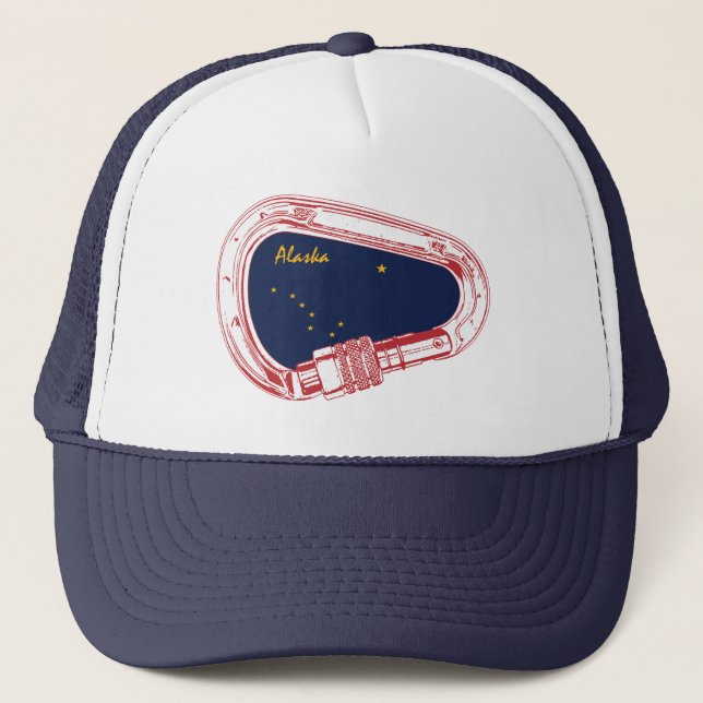 Gorra De Camionero Alaska Climbing Carabiner (Anverso)
