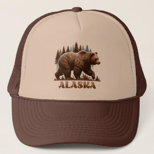 Gorra De Camionero Alaska Grizzly Bear