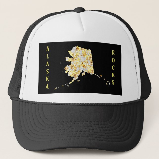 GORRA DE CAMIONERO ALASKA ROCKS (Anverso)