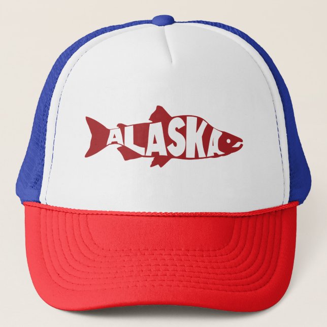 Gorra De Camionero Alaska Salmon (Anverso)