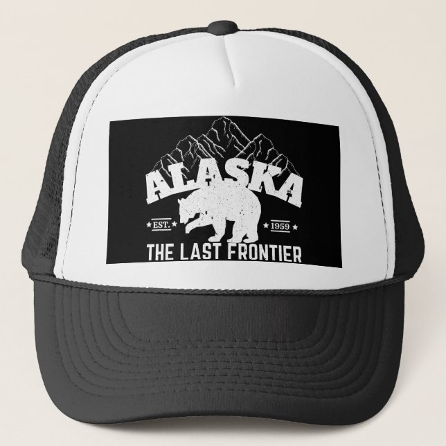 Gorra De Camionero Alaska The Last Frontier Polar Bear (Anverso)