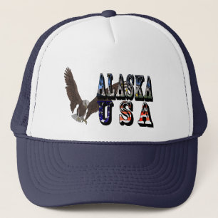 Gorra De Camionero Alaska USA Eagle Baseball Cap