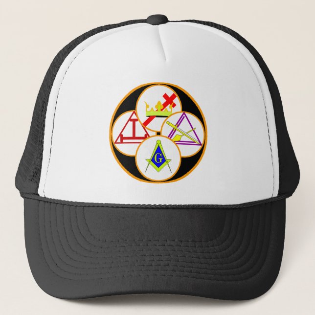 Gorra De Camionero Albañil del rito de York (Anverso)