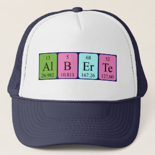 Gorra De Camionero Alberte periodic table name hat