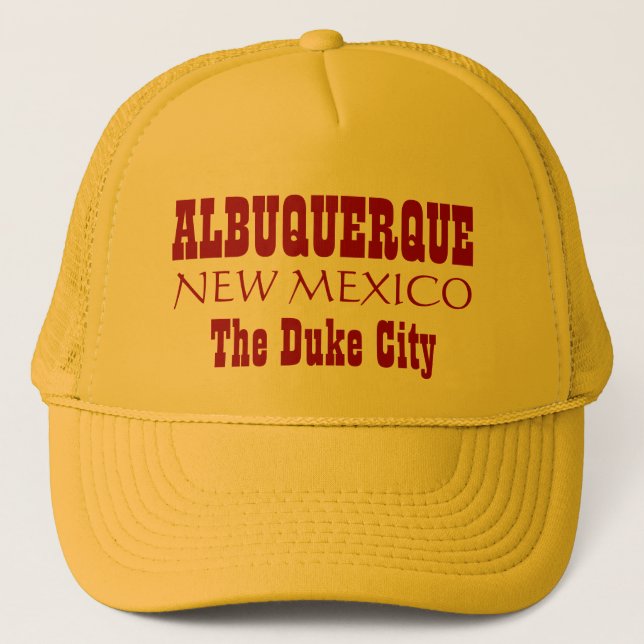 Gorra De Camionero ALBUQUERQUE, NEW MÉXICO el duque City (Anverso)