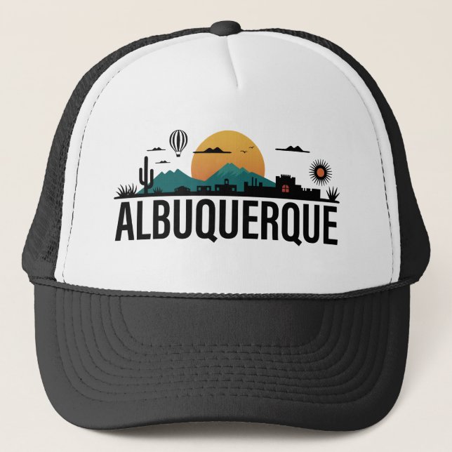 Gorra De Camionero Albuquerque Nuevo México (Anverso)