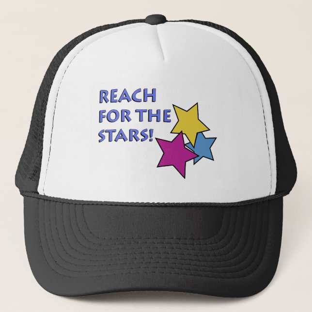 Gorra De Camionero ¡Alcanzar las estrellas! (Anverso)