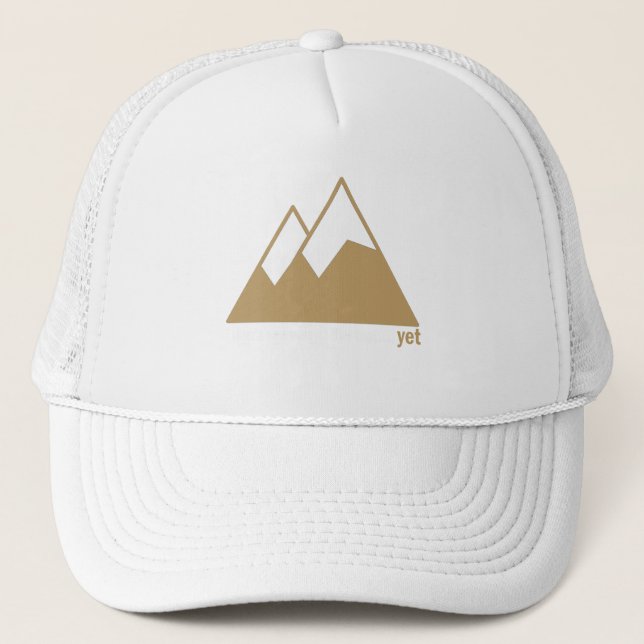 Gorra De Camionero Alcanzar nuevas alturas: La subida al éxito (Anverso)