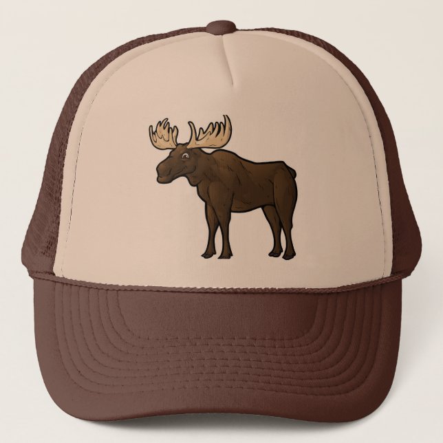 Gorra De Camionero Alces de Alaska (Anverso)