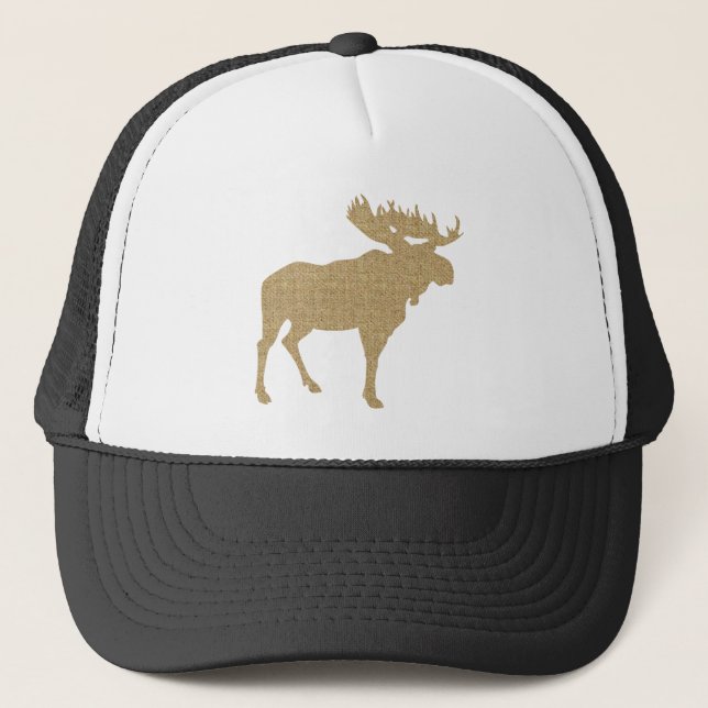 Gorra De Camionero Alces de la arpillera (Anverso)