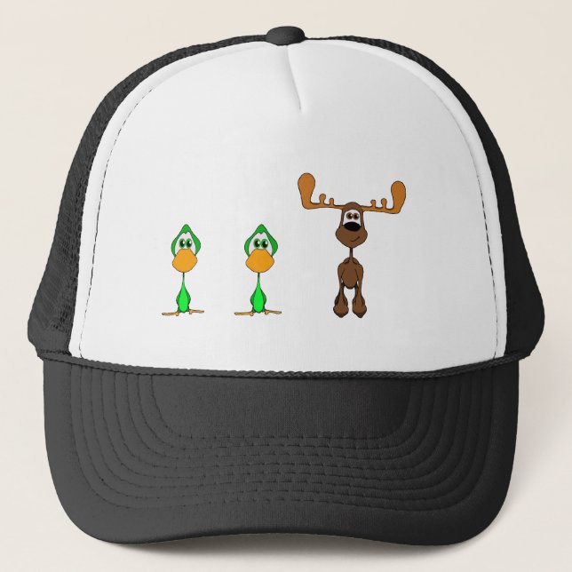Gorra De Camionero Alces del pato del pato (Anverso)