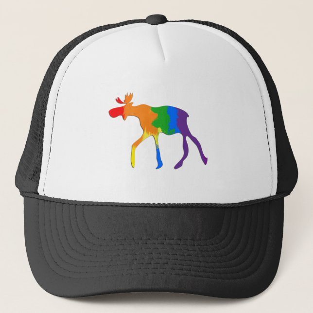 Gorra De Camionero Alces homosexuales y lesbianos de Canadá del (Anverso)