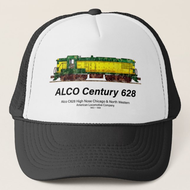 Gorra De Camionero Alco C-628 alias Alco Century 628 Locomotora Diese (Anverso)