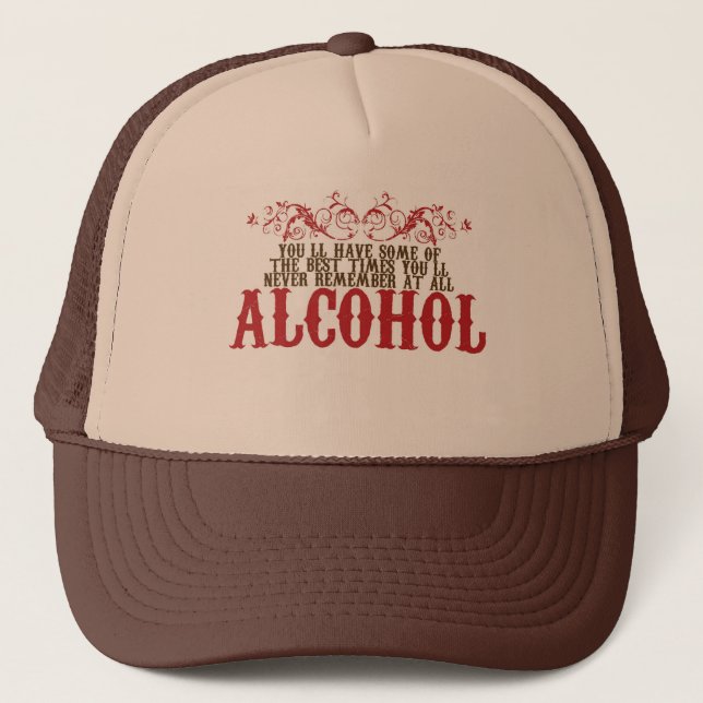 Gorra De Camionero Alcohol (Anverso)