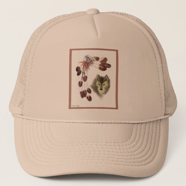Gorra De Camionero Alcohol del lobo (Anverso)