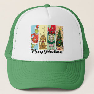 Gorra De Camionero Alegre Grinchmas Collage Navideño